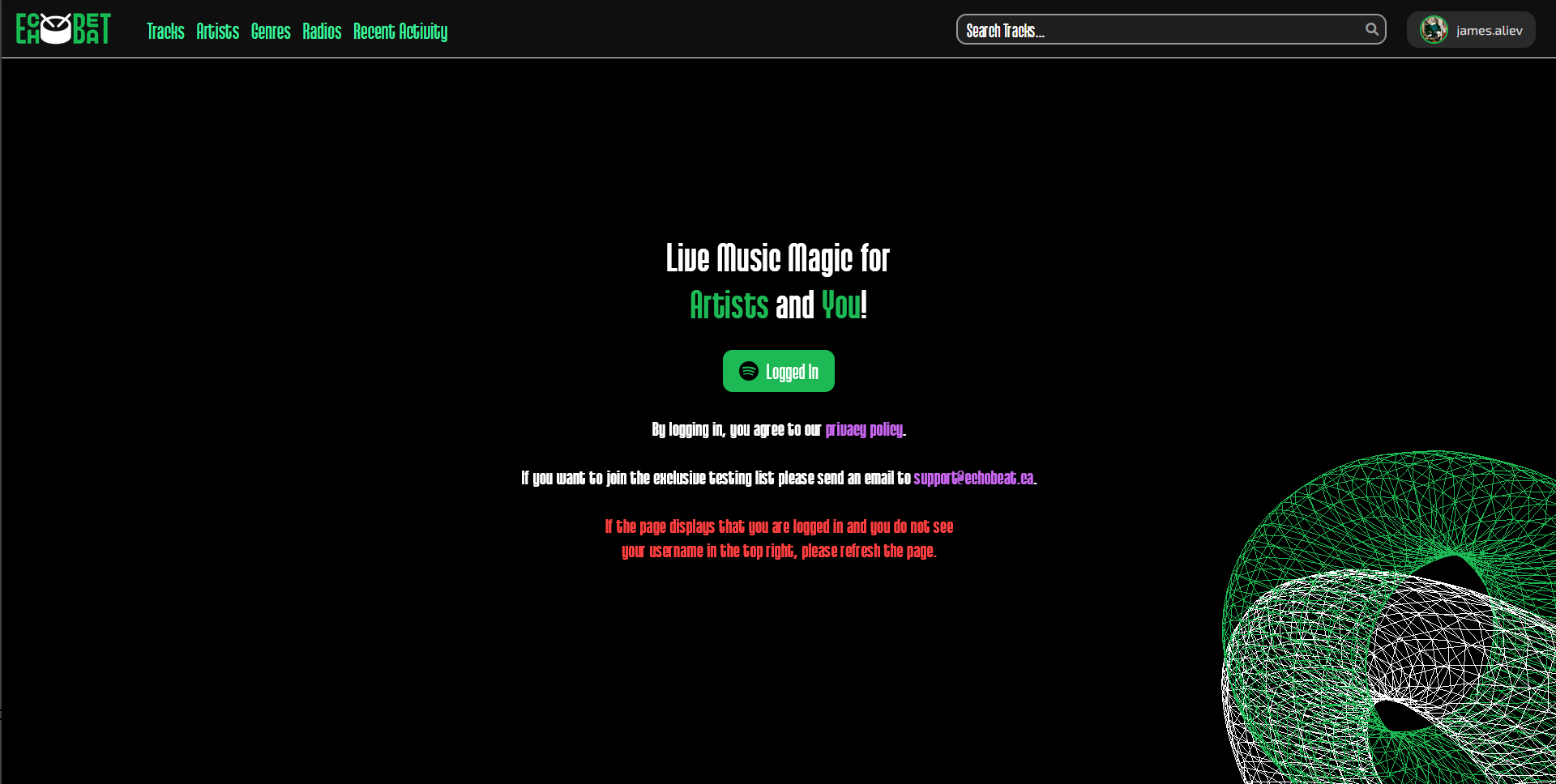 echobeat project screenshot