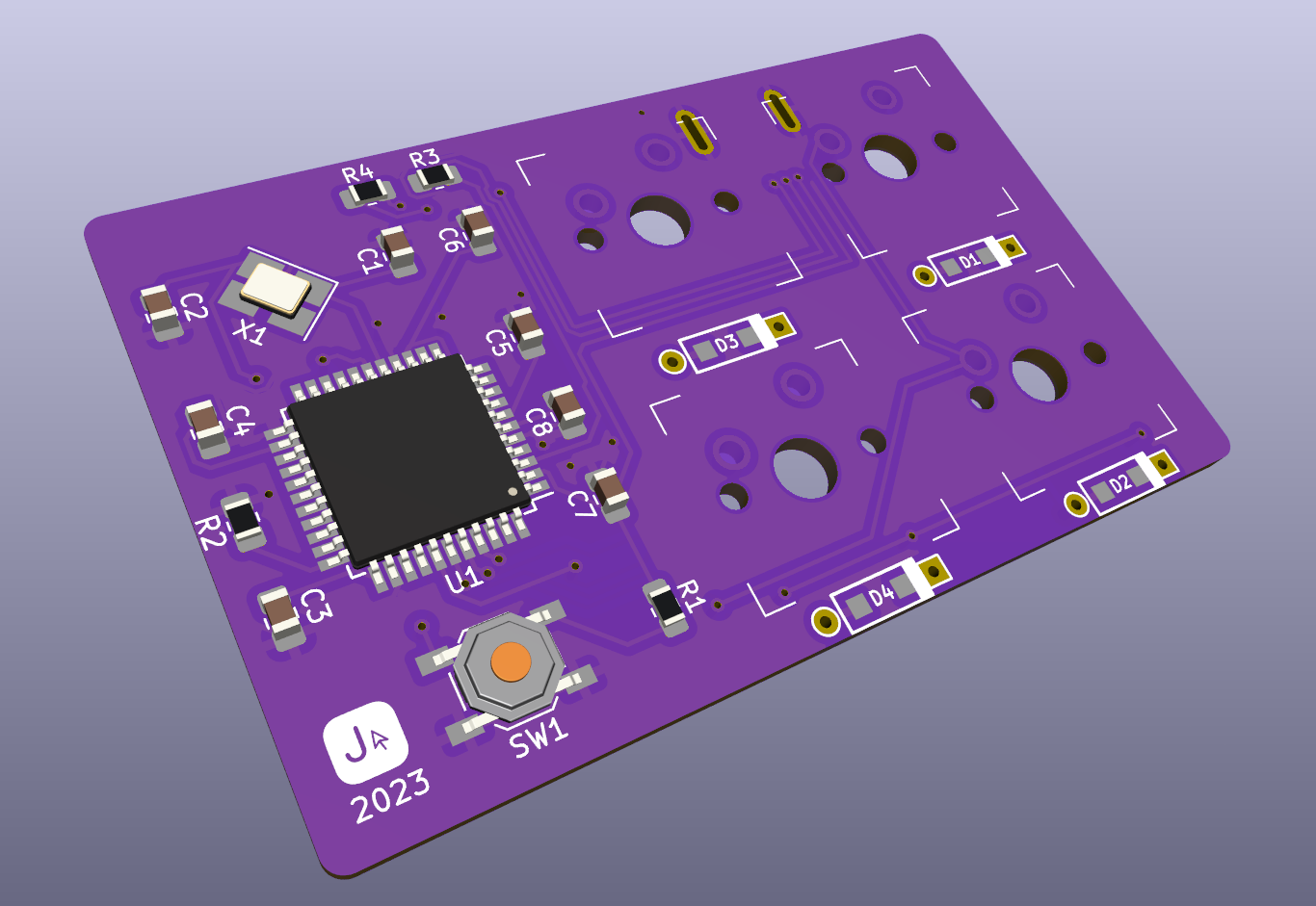macro keyboard (pcb) project screenshot